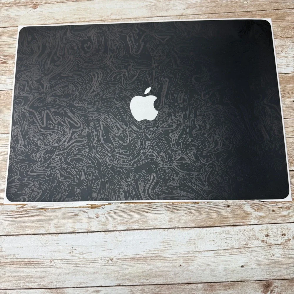 dbrand MacBook Air 15 Skin Unisex OS Black Damascus Holo Green Vinyl Wrap 2-Pack